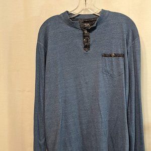 casual blue long sleeve